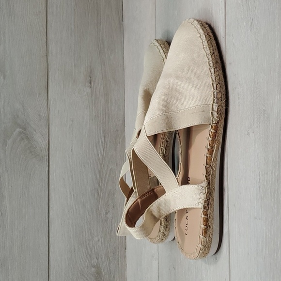 Lucky Brand Womens Rifka Canvas Espadrille Loafer Slip on shoes sz 9M - Picture 3 of 13